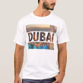 Dubai City Design Mannen T-Shirt (Voorkant)