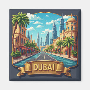 🧲 Dubai Droomvakantie Reis Souvenir 🌴 Magneet