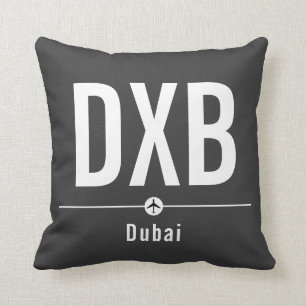Dubai DXB Airport Code - Aviation Kussen