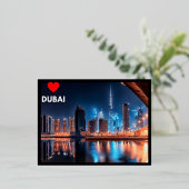 Dubai Folie Feestdagen Briefkaart (Staand Voorkant)