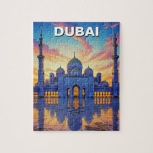 Dubai Grand Mosque UAE Zonsondergang Legpuzzel