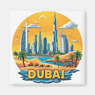 🧲 Dubai Marina Vakantieherinnering Uit VAE ⚓ Magneet