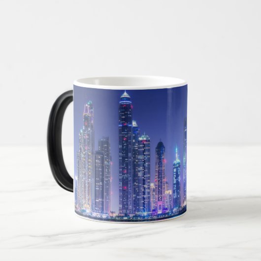 Dubai modern skyscrapers Corniche Magische Mok (Voorkant links)