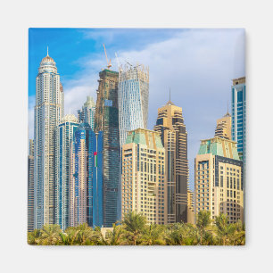 Dubai modern skyscrapers Corniche Magneet