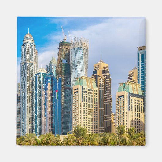 Dubai modern skyscrapers Corniche Magneet (Voorkant)