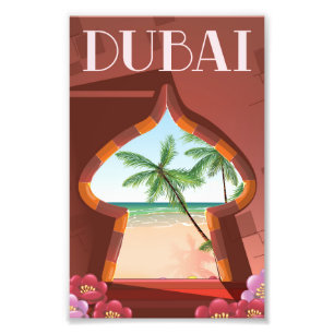 Dubai Palace Reisposter Foto Afdruk