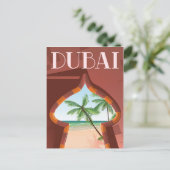 Dubai Palace Travel poster Briefkaart (Staand voorkant)