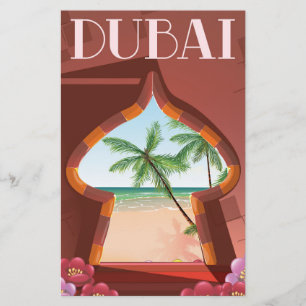 Dubai Palace Travel poster Briefpapier