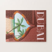 Dubai Palace Travel poster Legpuzzel (Horizontaal)