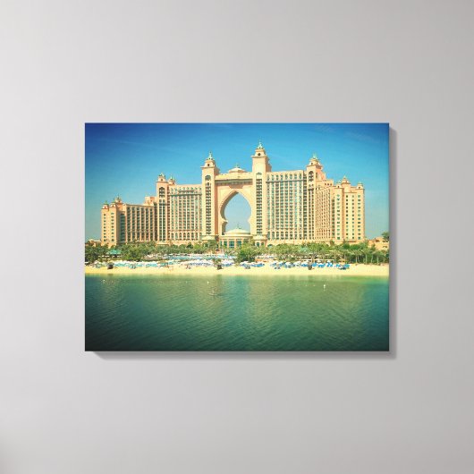 Dubai resort uitzicht canvas print (Voorkant)