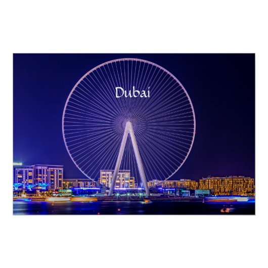 Dubai, reuzenrad  perfect poster (Voorkant)