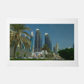 Dubai Scenery Wolkenkrabbers blauw Sky Palm Door M Deurmat (Voorkant)