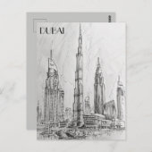 Dubai Skyline Briefkaart (Voorkant / Achterkant)