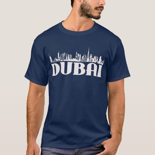 DUBAI SKYLINE GEAR T-SHIRT (Voorkant)