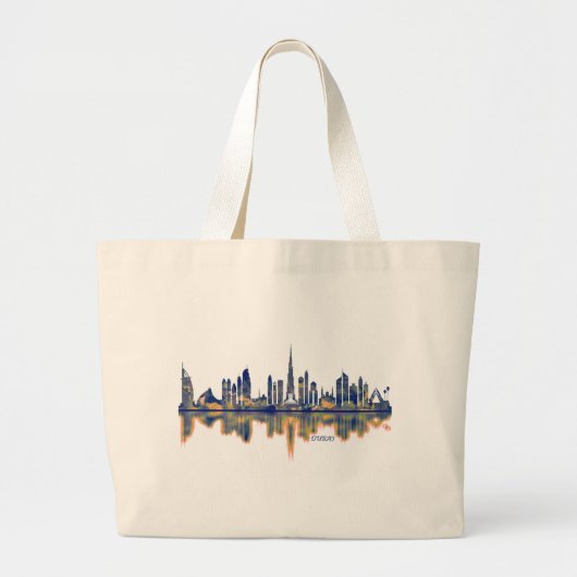 Dubai Skyline Grote Tote Bag (Voorkant)
