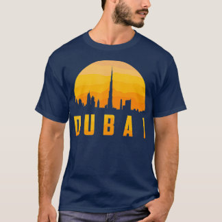 Dubai Skyline Schattigee Verenigde Arabische Emira T-shirt