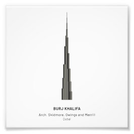 Dubai Skyscraper - Fotovergroting Foto Afdruk