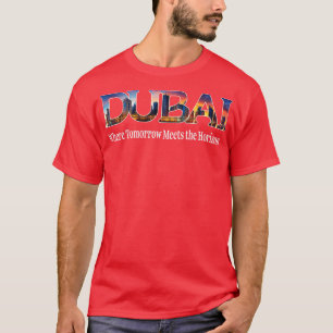 Dubai Souvenir Skyline Verenigde Arabische Emirate T-shirt
