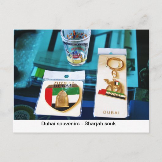 DUBAI SOUVENIRS BRIEFKAART (Voorkant)
