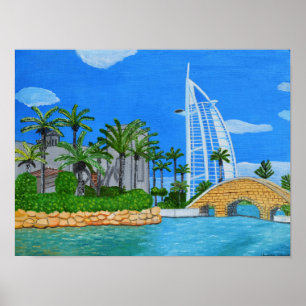 Dubai, Stad in de Verenigde Arabische Emiraten Poster
