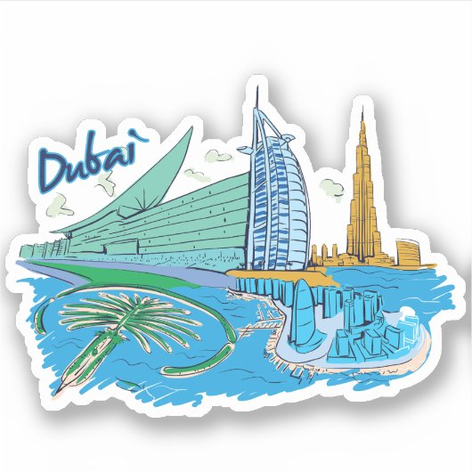 Dubai Sticker (Voorkant)