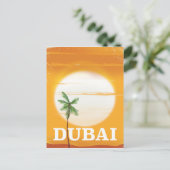 Dubai -stijl vakantie poster briefkaart (Staand voorkant)
