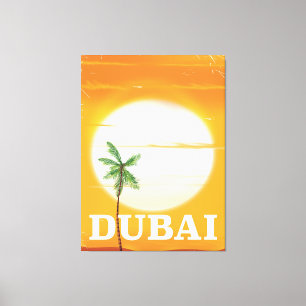 Dubai -stijl vakantie poster canvas afdruk