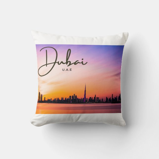 Dubai Sunset Pillow Kussen (Voorkant)