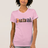 DUBAI T-Shirt voor vrouwen. (Voorkant)