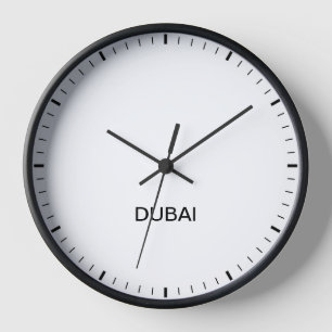 Dubai tijdzone Newsroom Style-klok