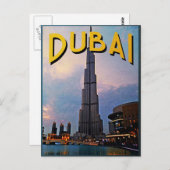 Dubai Travel Briefkaart (Voorkant / Achterkant)