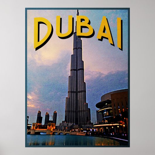 Dubai Travel Poster (Voorkant)