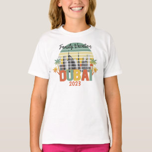 Dubai Travel Tourist Vacation Group Matching T-Shi T-shirt