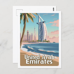 Dubai UAE  bekende reisplaats Briefkaart