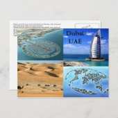 Dubai UAE briefkaart (Voorkant / Achterkant)