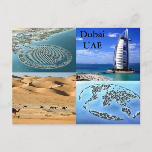 Dubai UAE briefkaart (Voorkant)