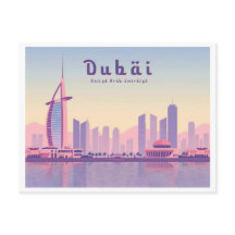 Dubai UAE Burj Khalifa pastel reisontwerp
