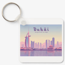Dubai UAE Burj Khalifa pastel reisontwerp