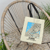 Dubai, UAE City Map Tote Bag