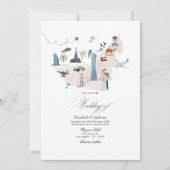 Dubai UAE Destination Wedding Kaart (Voorkant)
