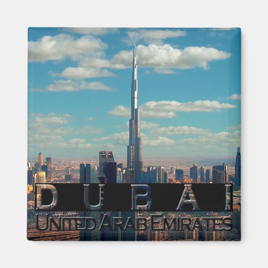 Dubai UAE Souvenir Magneet (Voorkant)