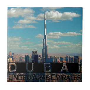 Dubai UAE Souvenir Tegeltje