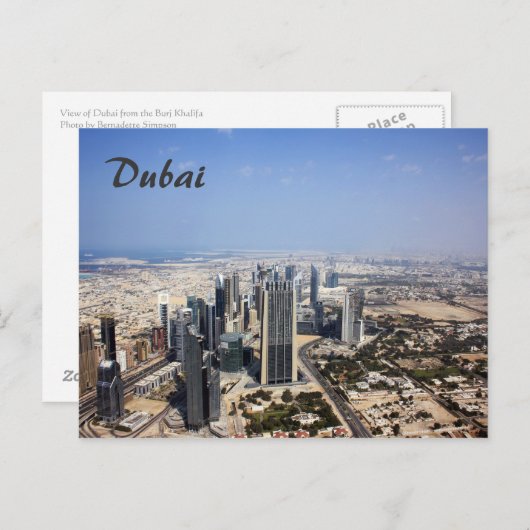 Dubai Uitzicht Briefkaart (Voorkant / Achterkant)