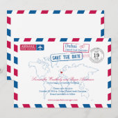 Dubai United Arab Emirates Airmail Save the Date (Voorkant / Achterkant)