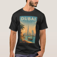 Dubai VAE Illustratie Reis Kunst Vintage