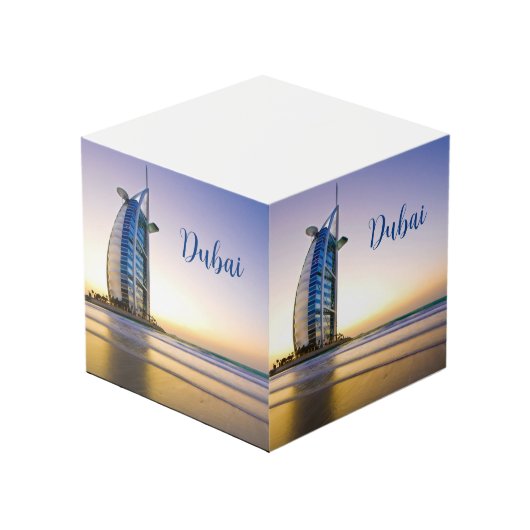 Dubai VAE Papier Kubus Notitiepapier (Voorkant hoekig)
