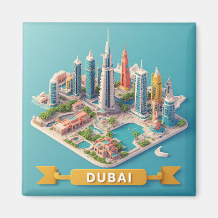 🧲 Dubai Vakantieherinnering Vanuit UAE Bestemming Magneet