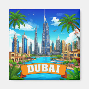 🧲 Dubai Vakantieherinnering Voor Reisliefhebbers Magneet