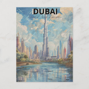 Dubai Verenigde Arabische Emiraten Een Water Next Briefkaart
