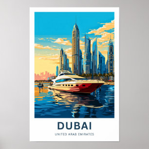 Dubai Verenigde Arabische Emiraten Reisprint Poster